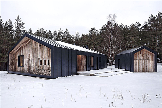 Häuser im skandinavischen Stil, Dekoration, Foto
