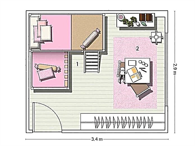Características del diseño interior de un pequeño apartamento.
