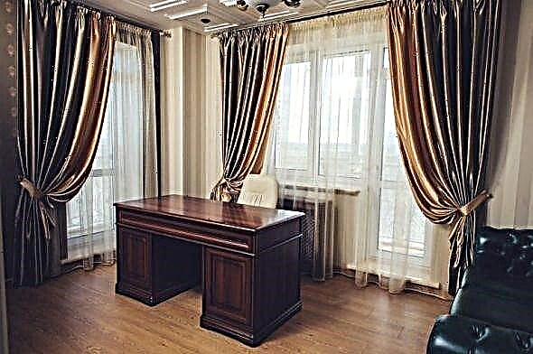 Interior decoration with two-color curtains: examples and photos
