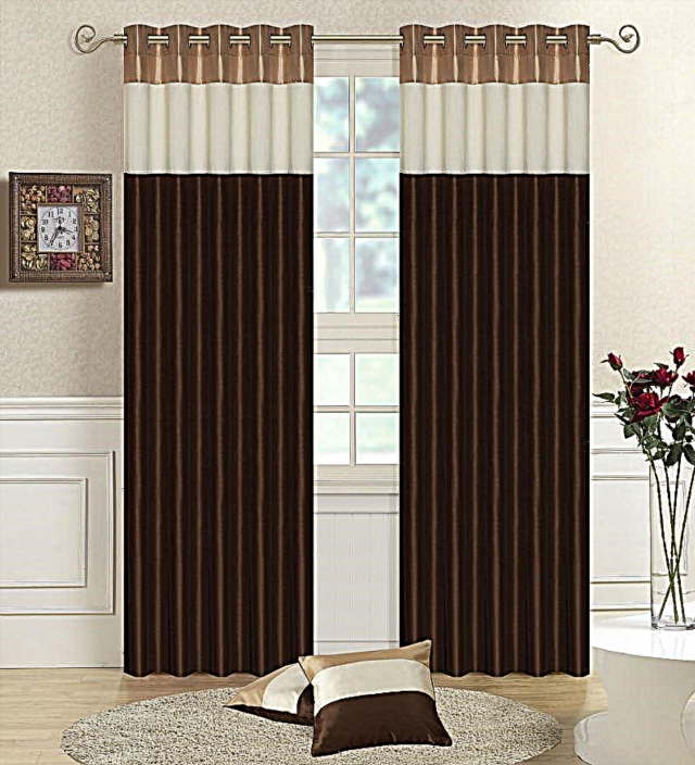 Features brown curtains - good advice and fresh photo ideas