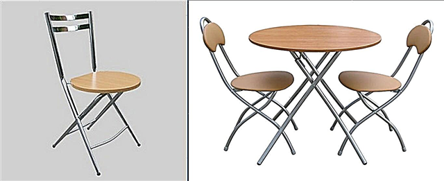 Rational folding chairs with a back to the kitchen - a miracle of transformation