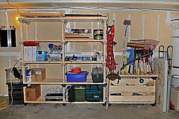 Do-it-yourself options for making shelves in a garage