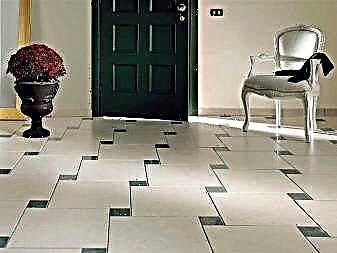 White floor tiles with black accents: subtleties of interior design