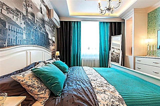 Cortinas turquesas - uma visão geral das vantagens do interior e das melhores combinações de design (115 idéias para fotos)