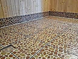 Características de la selección e instalación de azulejos en la casa de baños en el piso