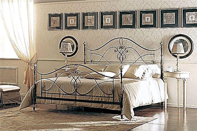 Wrought iron bed in the interior: types and rules of choice