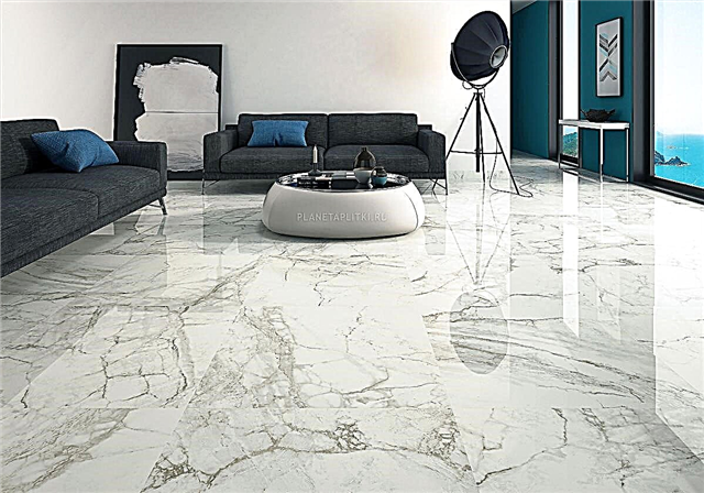 White glossy floor tiles: pros and cons