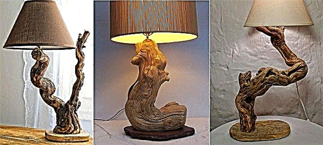 Lamps made of wood