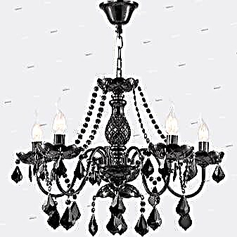 Simple black chandeliers