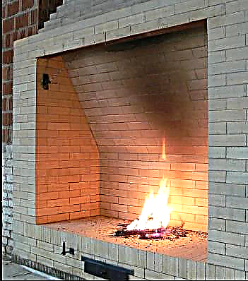 Corner wood fireplaces