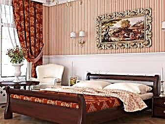 Wooden double beds