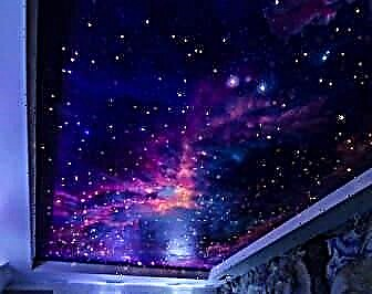 Stropní „hvězdná obloha“ v interiéru: miliony galaxií nad hlavou (22 fotografií)