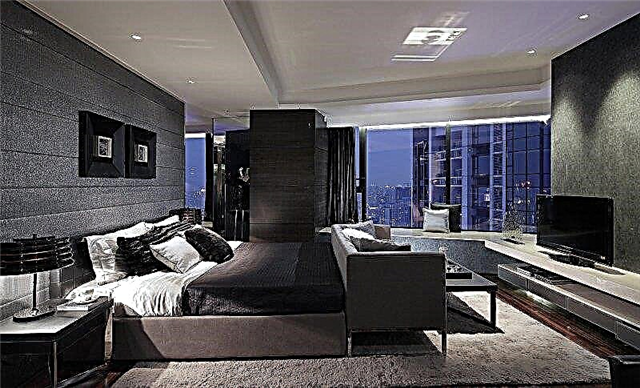 Schlafzimmer im Hi-Tech-Stil - die Besonderheiten des Stils, Materialien und Methoden der Dekoration, Möbeloptionen, Layout-Nuancen