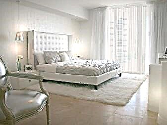 Fitur desain interior kamar tidur putih: kombinasi dengan warna lain, ide foto, tips