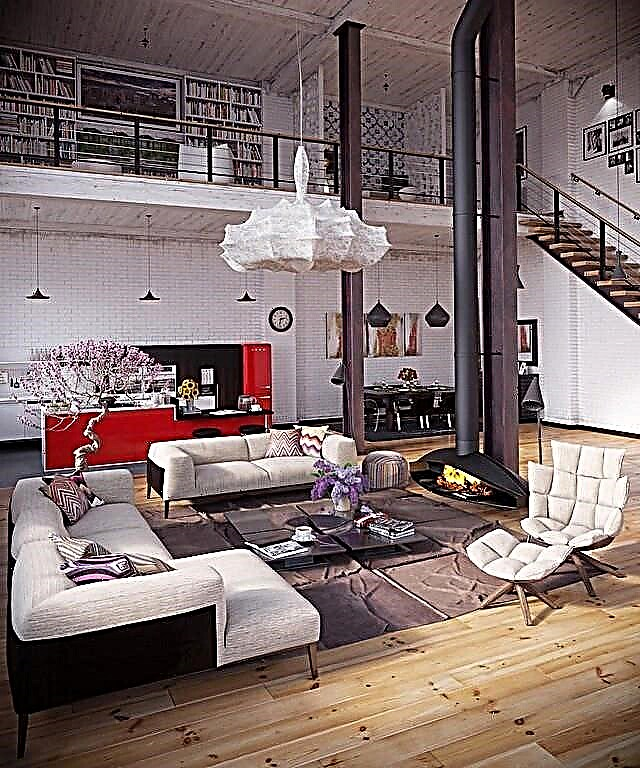 Loft de cozinha em estilo lounge