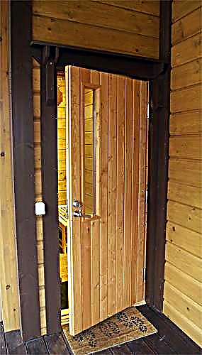 Inngangsdører i tre for et privat hus