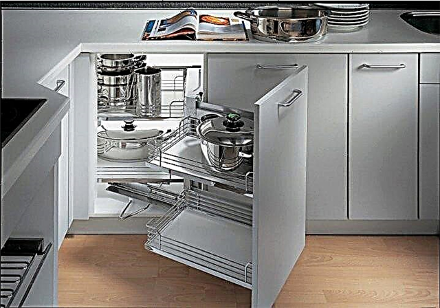 Magic corner for the kitchen - 3 types of mechanism and features of use