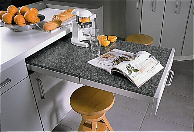 Išplečiami stalai virtuvei: veislės ir pasirinkimo rekomendacijos